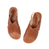 Amber Sandal - Cognac