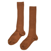 Basic Rib Knee High Socks - Oxide