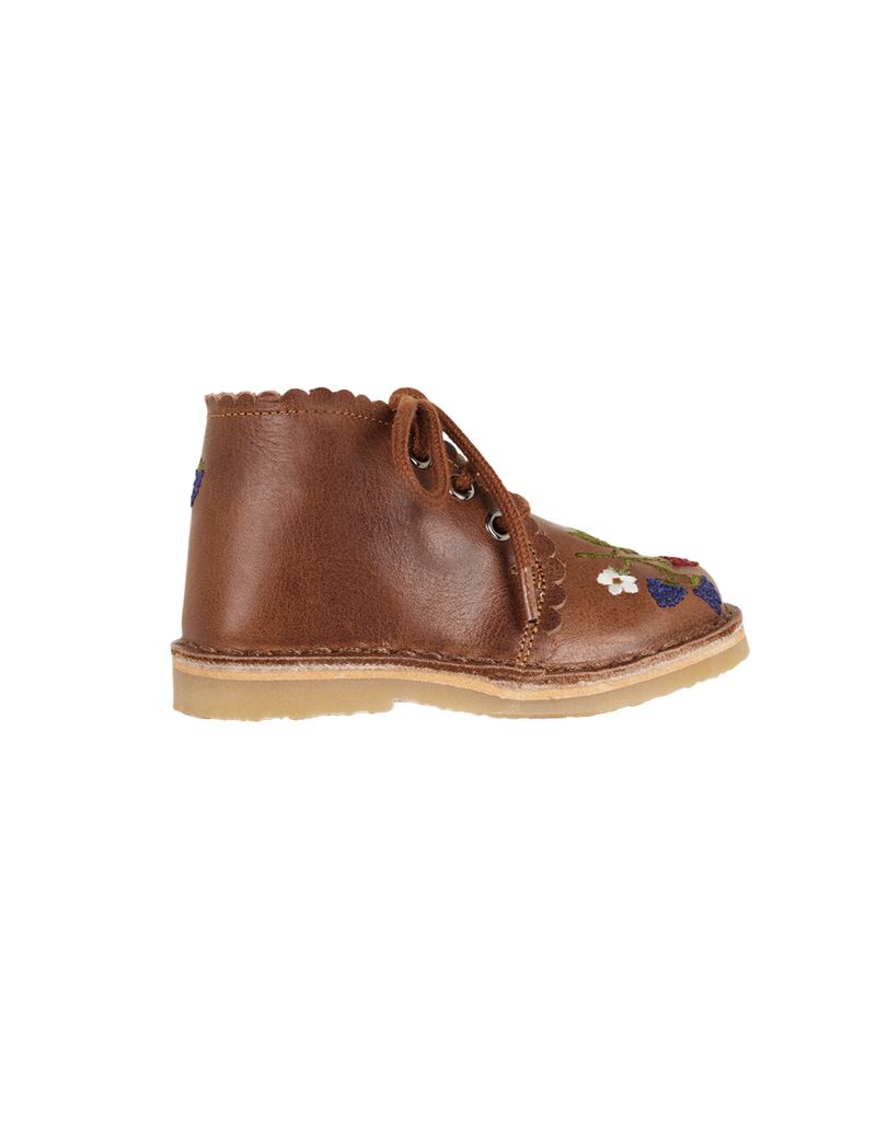 Petit Nord Blackberries Scallop Boot Low Boot Shoes Hazelnut 069