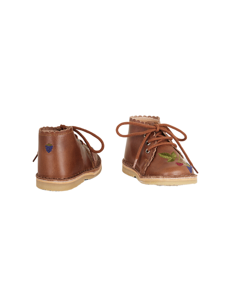 Petit Nord Blackberries Scallop Boot Low Boot Shoes Hazelnut 069