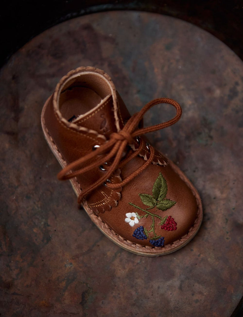 Petit Nord Blackberries Scallop Boot Low Boot Shoes Hazelnut 069