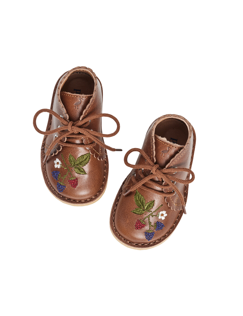 Petit Nord Blackberries Scallop Boot Low Boot Shoes Hazelnut 069