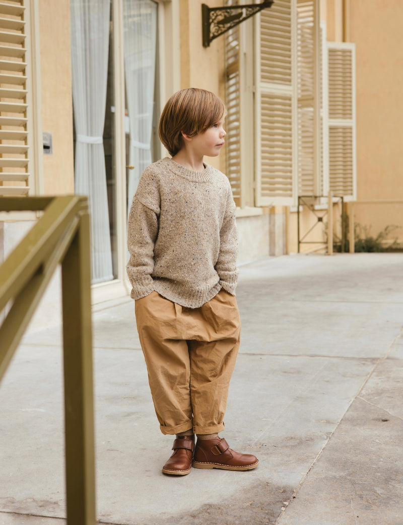 Petit Nord Desert Boot with Velcro Low Boot Shoes Hazelnut 069