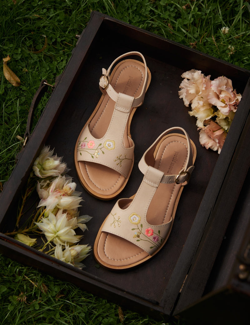 Petit Nord Flower Pop Abby sandal Sandals Cream 052