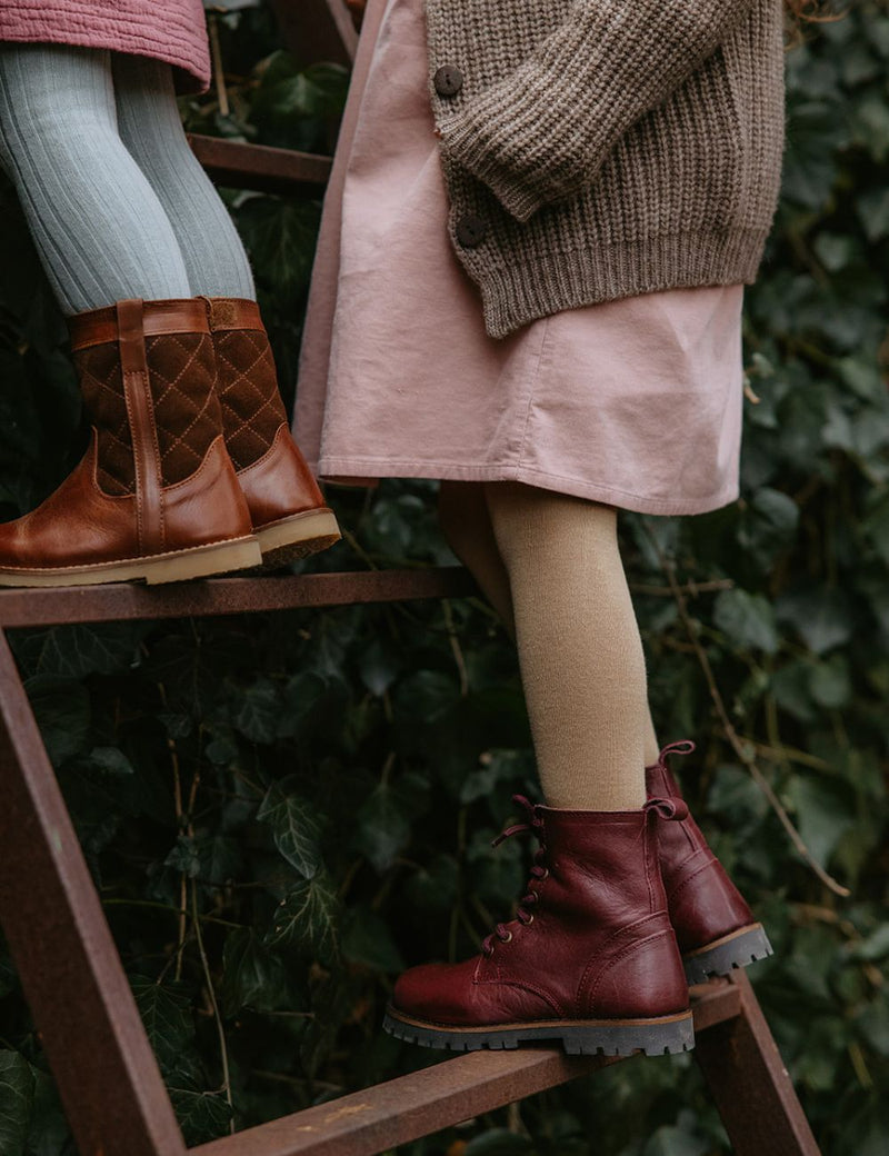 Petit Nord Lace-up Boot Boots Plum 075