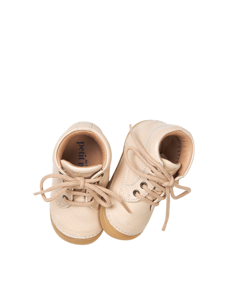 Petit Nord Mini Bootie Lace Low Boot Shoes Cream 052