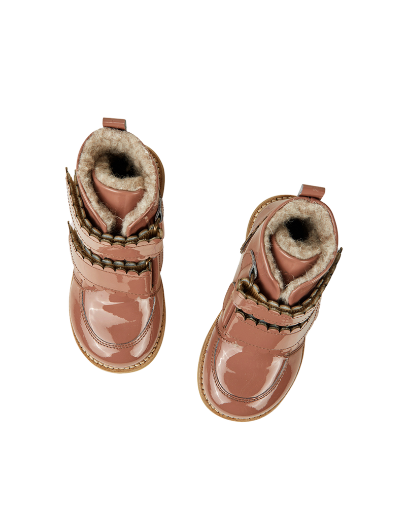 Petit Nord Scallop Winter Boot Winter Boots Rose Clay Patent 091