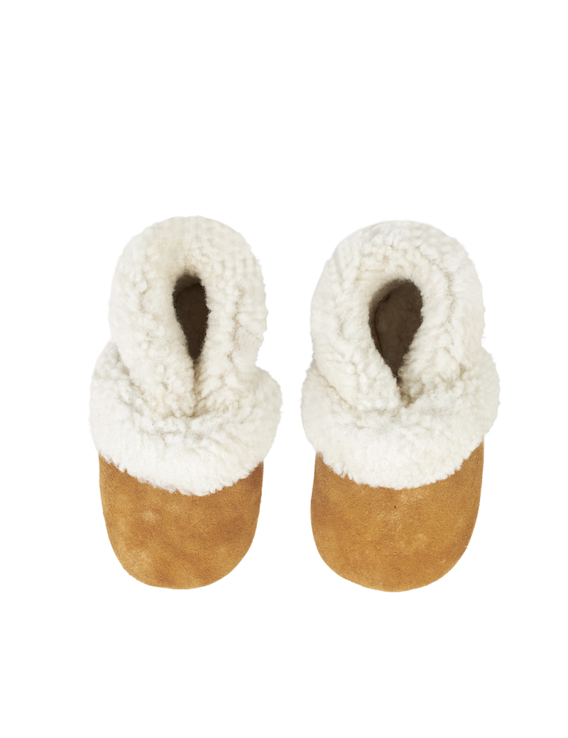 Petit Nord Shearling Bootie Indoor Shoes Cognac 040