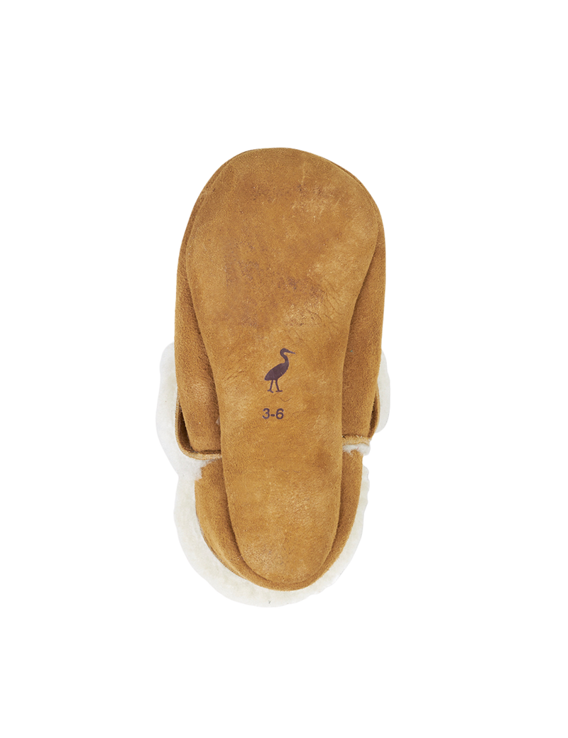 Petit Nord Shearling Bootie Indoor Shoes Cognac 040