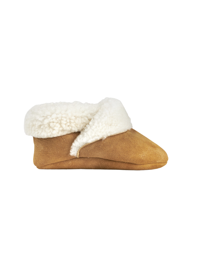 Petit Nord Shearling Bootie Indoor Shoes Cognac 040