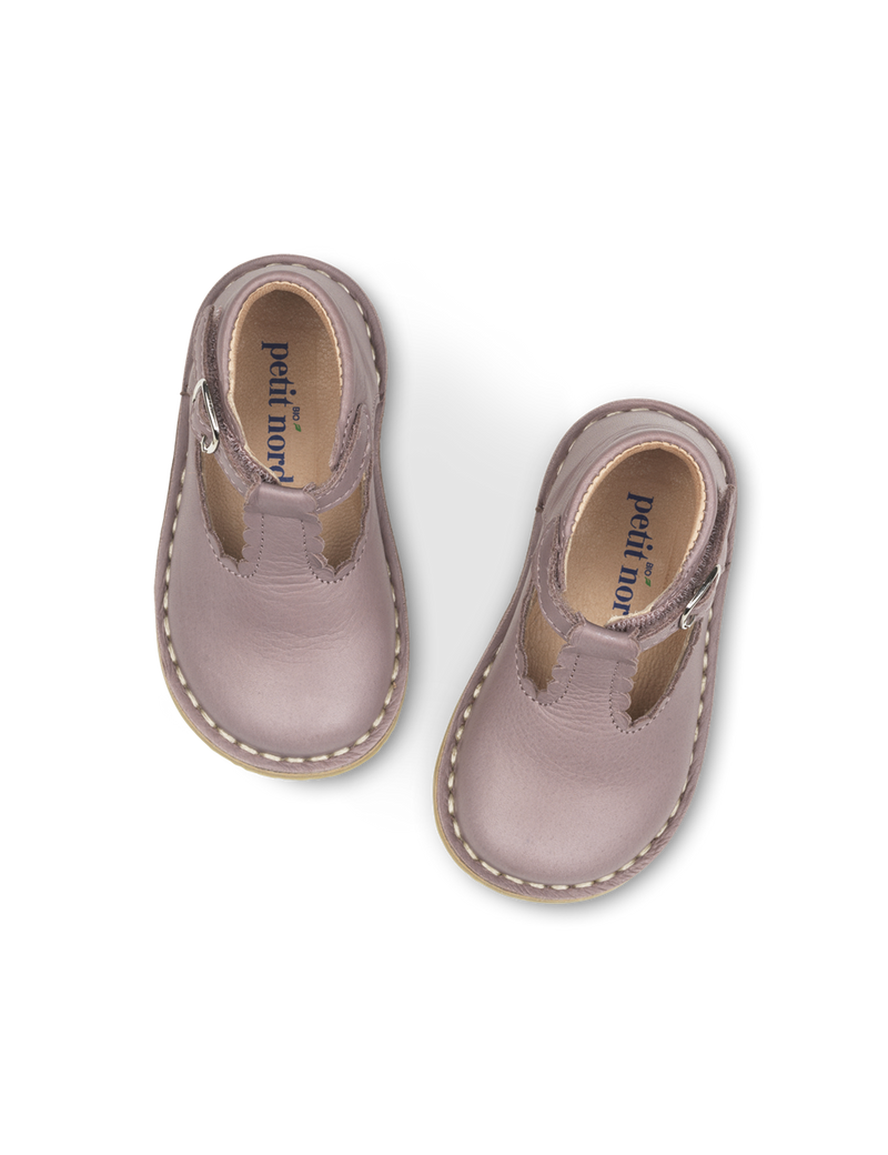 Petit Nord T-Bar Scallop T-bars and Ballerinas Lavender 061