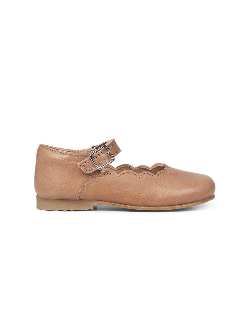 Petit Nord Scallop Mary Jane T-bars and Ballerinas Peachy 030